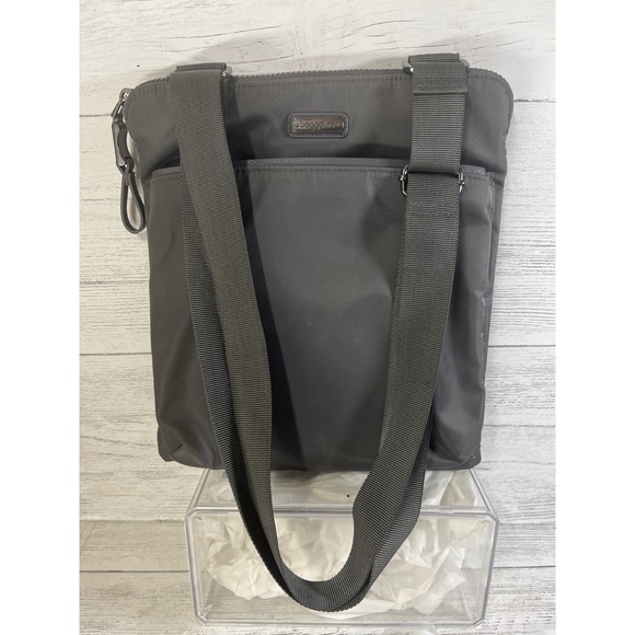 Baggallini Gray Nylon Crossbody 10X11 NWOT - Picture 1 of 4